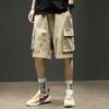 Summer American Black Work Shorts Men's Casual Mid-pants Loose Men's Five-point Pants