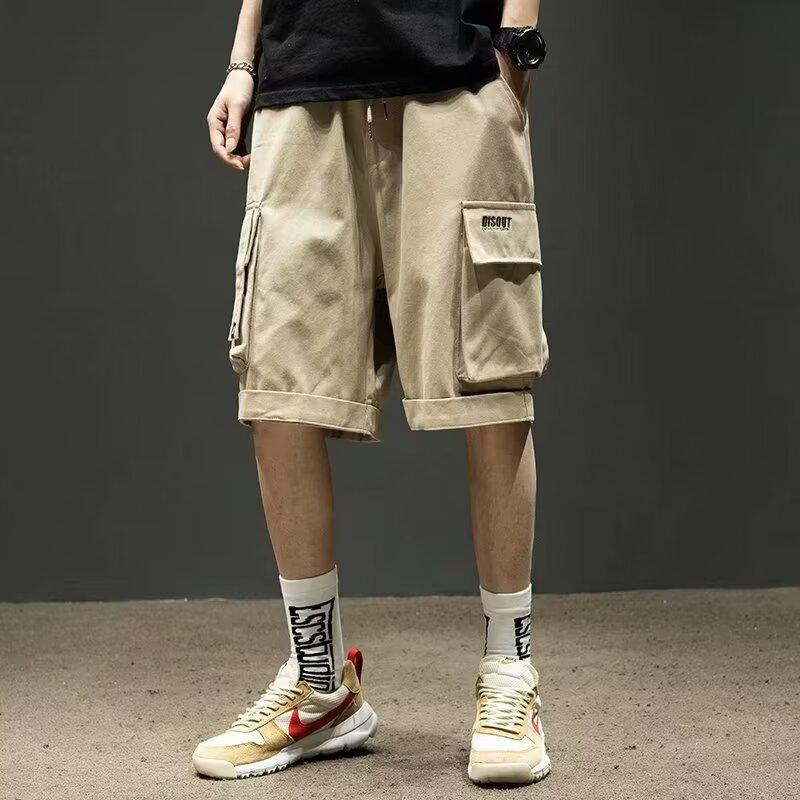Summer American Black Work Shorts Men's Casual Mid-pants Loose Men's Five-point Pants