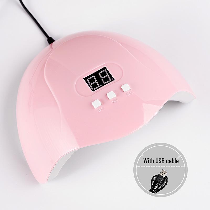 

54 Вт Розовый Светодиодный Свет для Нейл-арта: Быстросохнущая индукционная лампа - Безопасна для рук