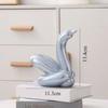 13.4cm Mini Creative Swan Abstract Ceramic Ornament Sculpture Study Room Statue Home Office Accessories Decoration Gift