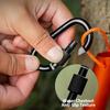 1/5pcs Carabiners, Made of Sturdy Metal, Featuring a Stylish Design And Adjustable Features, Perfect for Outdoor Activities