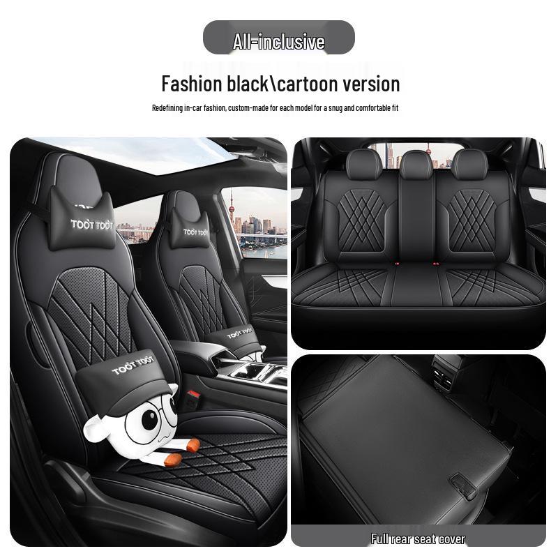 New Model Jianghuai Sihao A5 Full Leather Car Seat Cushion - Universal, All-Season