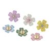 Colorful Embroidered Flower Fabric Pushpins for Cork Boards