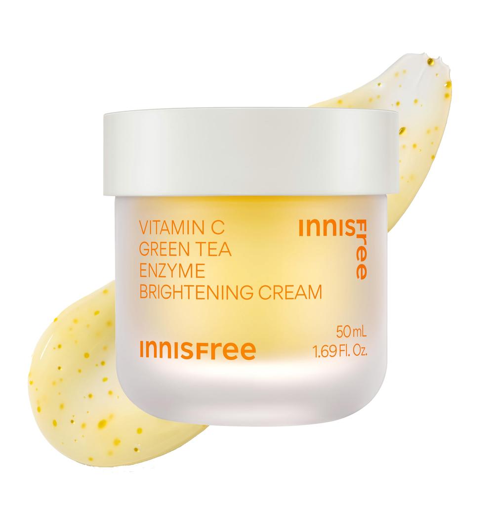 Innisfree Green Tea Enzyme Bright Cream 50ml Niacinamide Whitening Improves Reduces and Pore Formulated with Vitamin enzyme and green tea extract for
