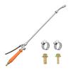 Stainless Steel Garden Spray Wand 29 Inch Full Metal Body with 16 Inch Extension Tube Brass Barb Fittings for Lawn Use