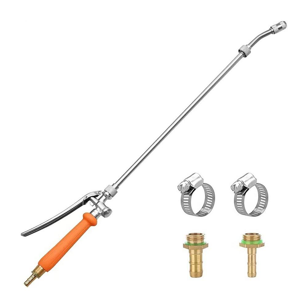 

Stainless Steel Garden Spray Wand 29 Inch Full Metal Body with 16 Inch Extension Tube Brass Barb Fittings for Lawn Use China Mainland