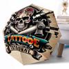 1 buc Umbrelă Automată Portabilă Artă Tatuaj Cranii Compactă Elegantă 8 Nervuri Ușoară Sezonieră Umbrelă de Femei Accesoriu de Călătorie în Aer Liber Ziua de Naștere Y7