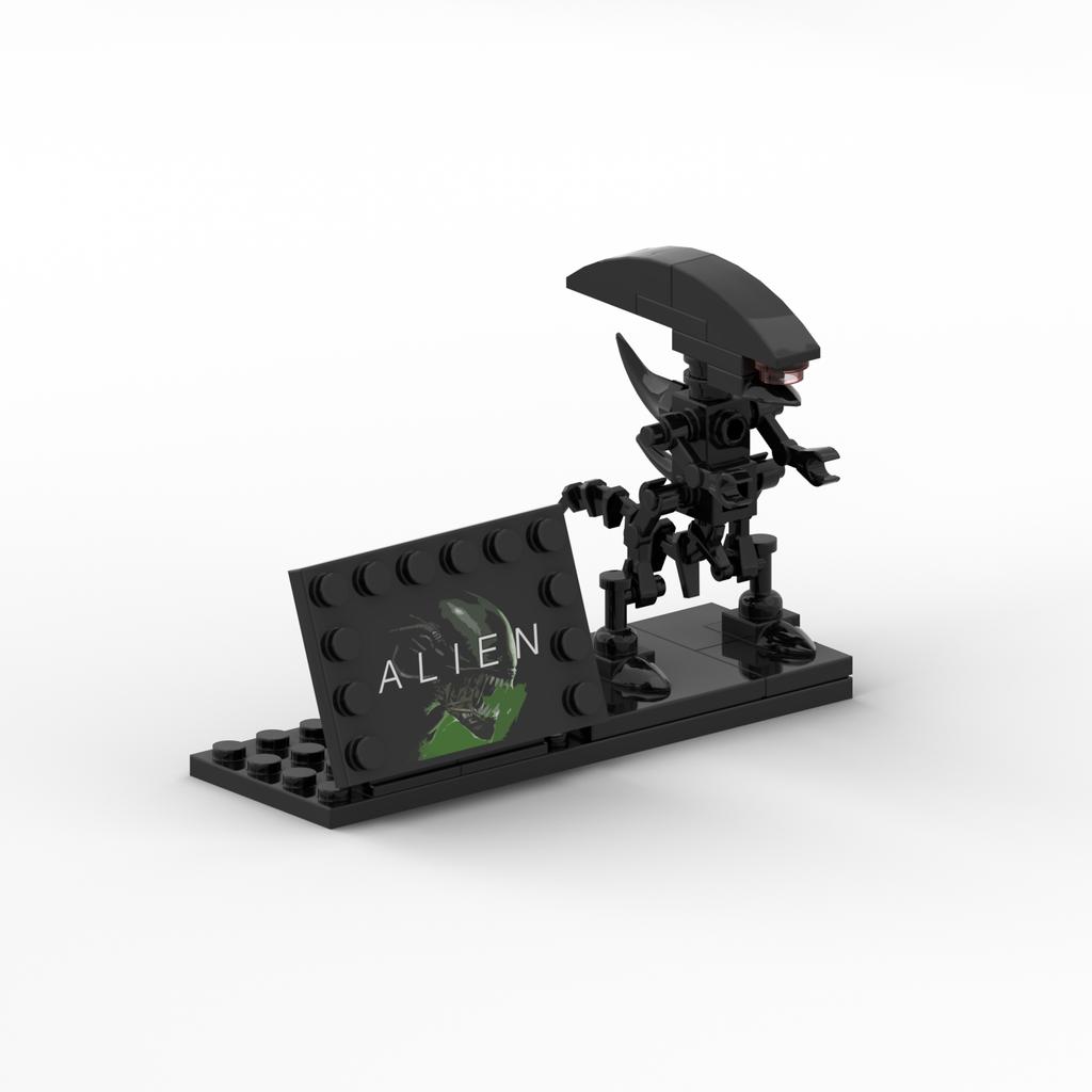 New MOC  Aliens Drooling Monster Building Blocks Xenomorph Action Figure Toys Parasitoid DIY Bricks Gifts For for Adult