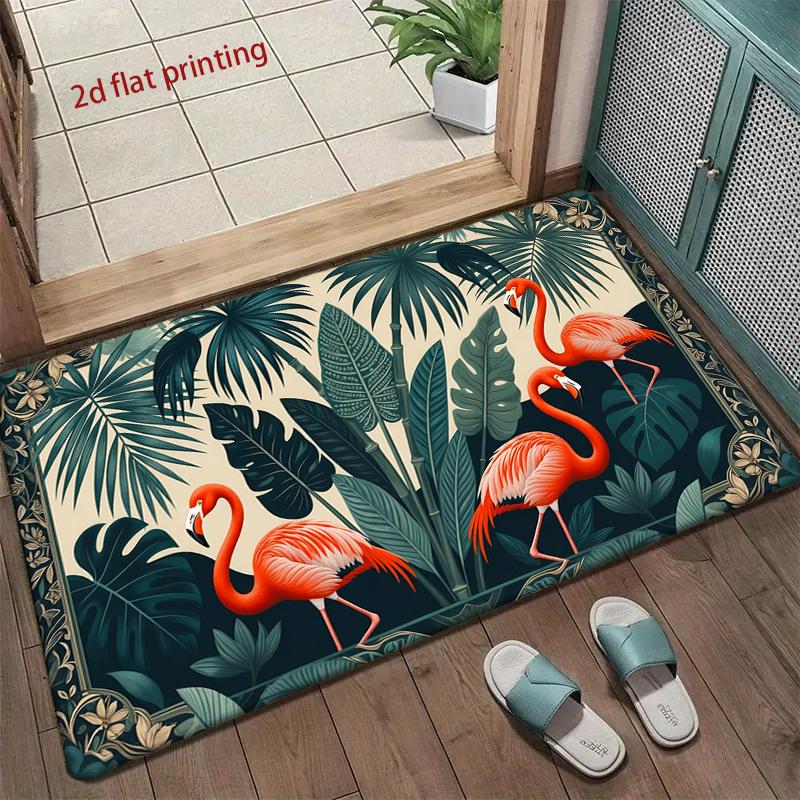 Tropical Flamingo Pattern Living Room Decoration Home Sofa Non-Slip Carpet Study Bedroom Tatami Children'S Soft Floor Mat
