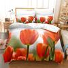 Tulip Quilt Cover 220x240 Duvet Cover Set Double bed 200x200cm 3D Flower King Bedding Sets Twin Size 3PCS 2PCS Single 140x210