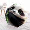 Cute Panda Bamboo Sticker for KidsUmbrella with Cute Design,Portable 3-Fold Compact Umbrella for Men&Women,Valentine's Day Mother's Day Hall