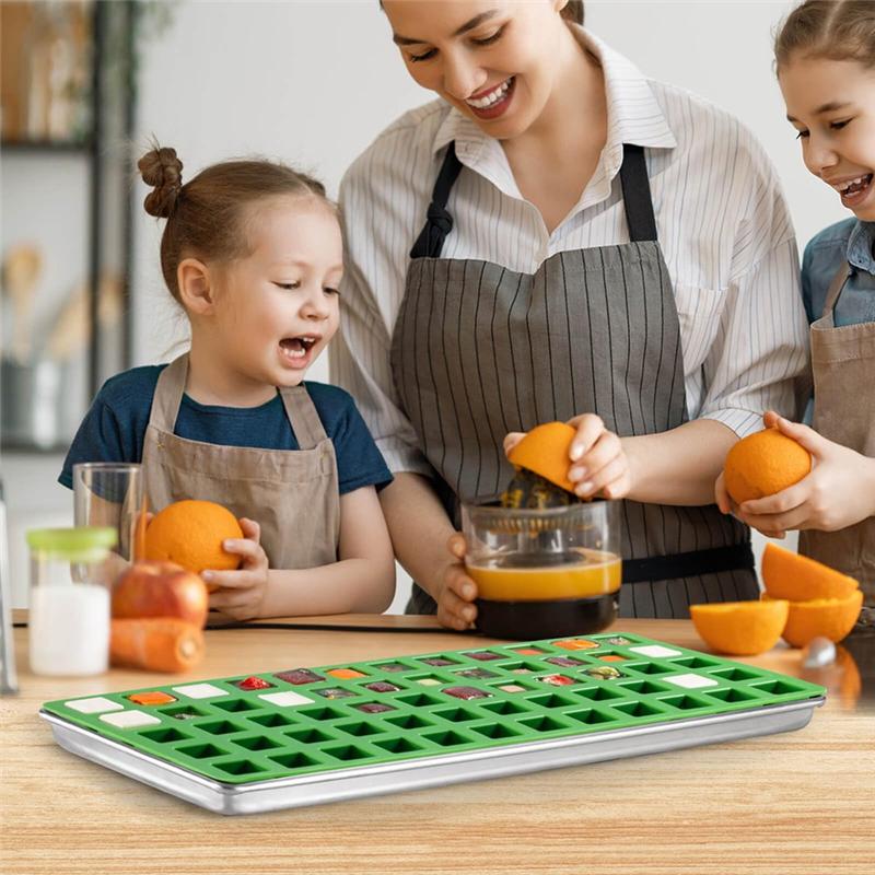 

A25F-For Harvest Right Accessories 3 Pcs Silicone Food Molds For Harvest Right Freeze Dryer Medium Trays зелёный