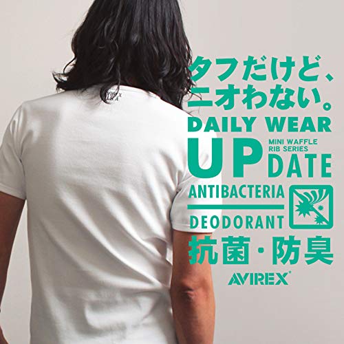 Long T Daily Rib TEE DAILY RIB TEE 6153480 [Avirex] V-Neck (Antibacterial) (Odor Resistant) V-NECK Men's