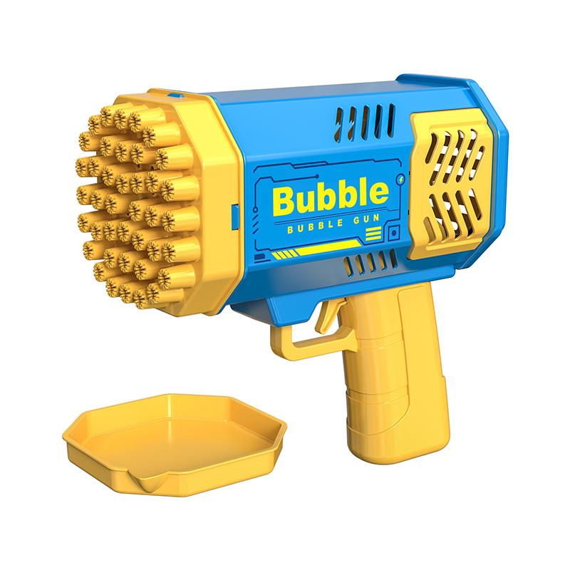 40 hole handheld massive foaming space light bubble machine electric children's toys without battery without bubble water