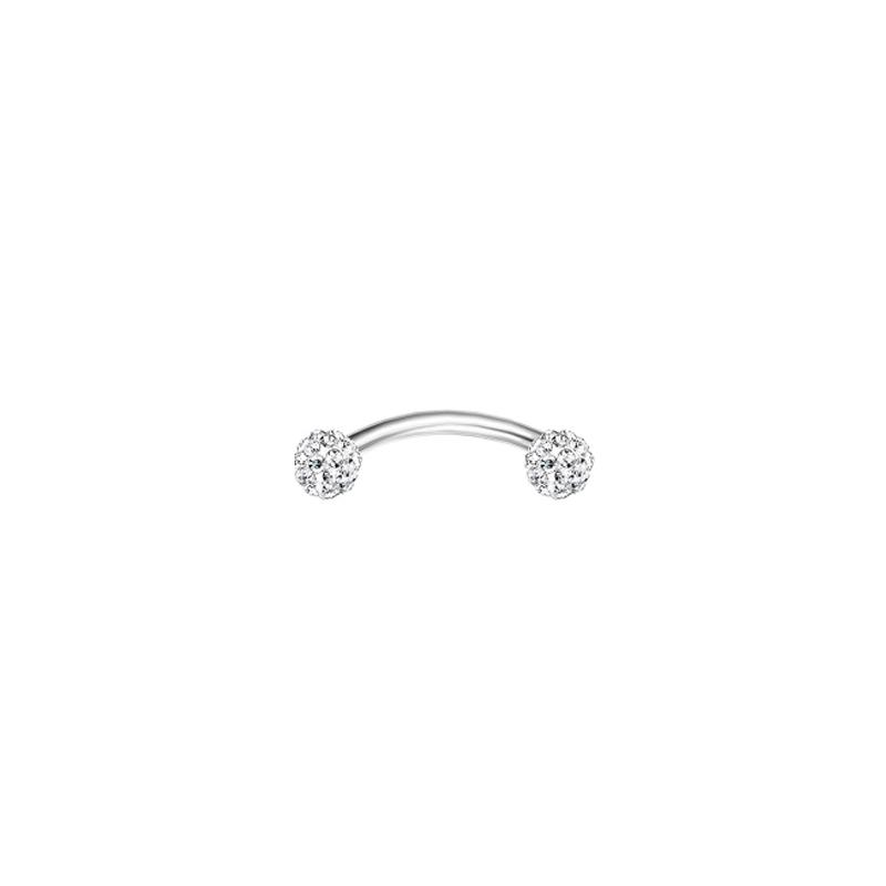 1/11Pcs 16G Eyebrow Rings for Women, Curved Barbell Belly Lip Rings Cartilage Daith Earring Tragus Helix Rook Piercing Jewelry