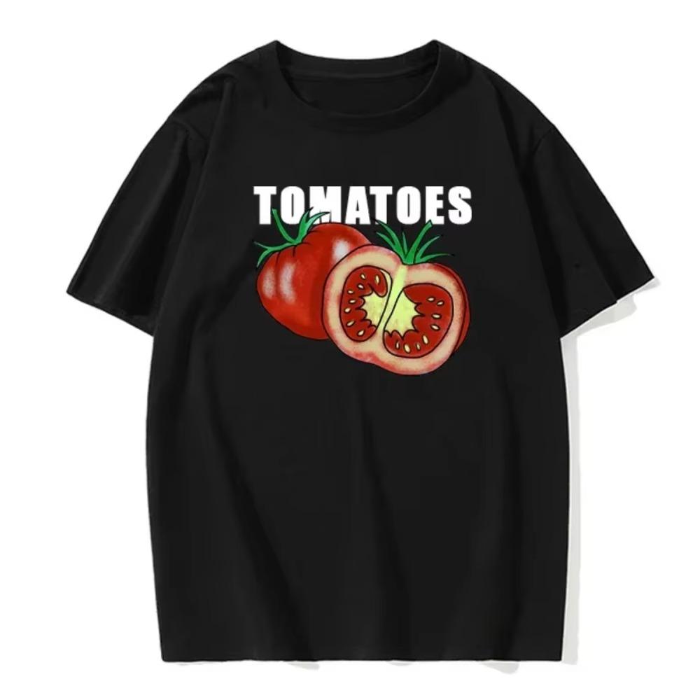

Летняя мода томат ретро мужская английская буква круглый вырез высокое качество повседневный фитнес уличная европейский размер футболка S чёрный