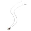 Flower Shape Design Women's Pendant 925 Sterling Silver Necklace Natural Round 6.0mm Rhodolite Garnet Jewelry for Proposal Gifts