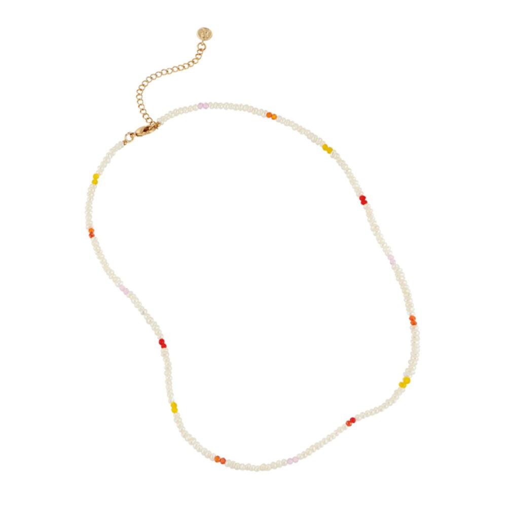 Color Mix Beads Necklace Nz1037