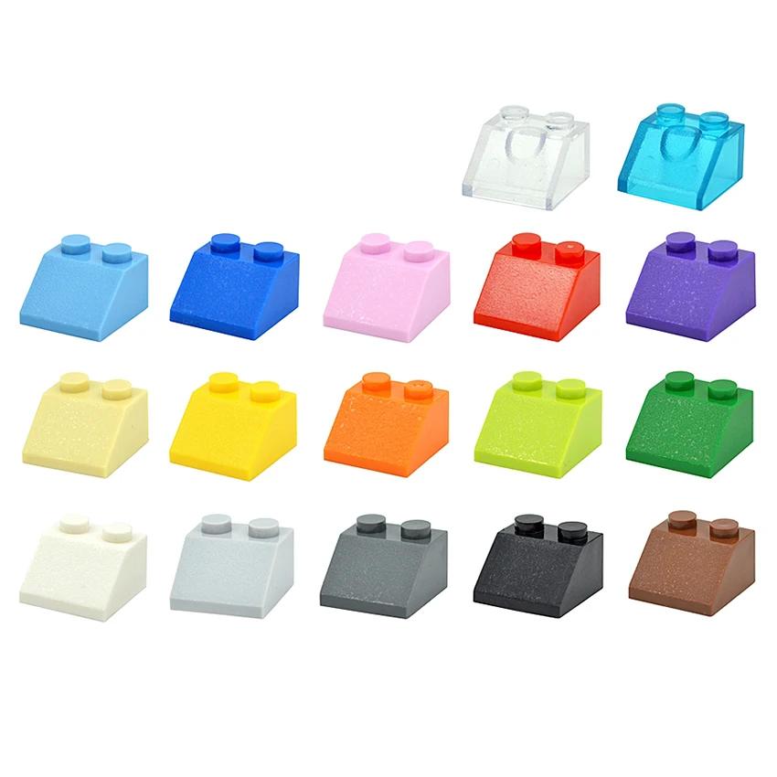 50 Stück Schrägsteine 2 x 2 Dachbausteine Figuren Haus Teile DIY Stadt Lernspielzeug Klassisch Zusammenbau Kinder Spielzeug Kompatibel 3039