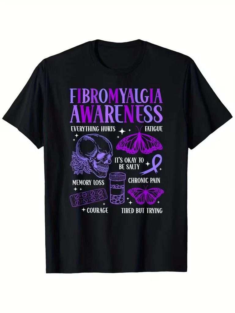 Fibromyalgia Awareness Month Fibromyalgia Warrior T-Shirt National Immunization