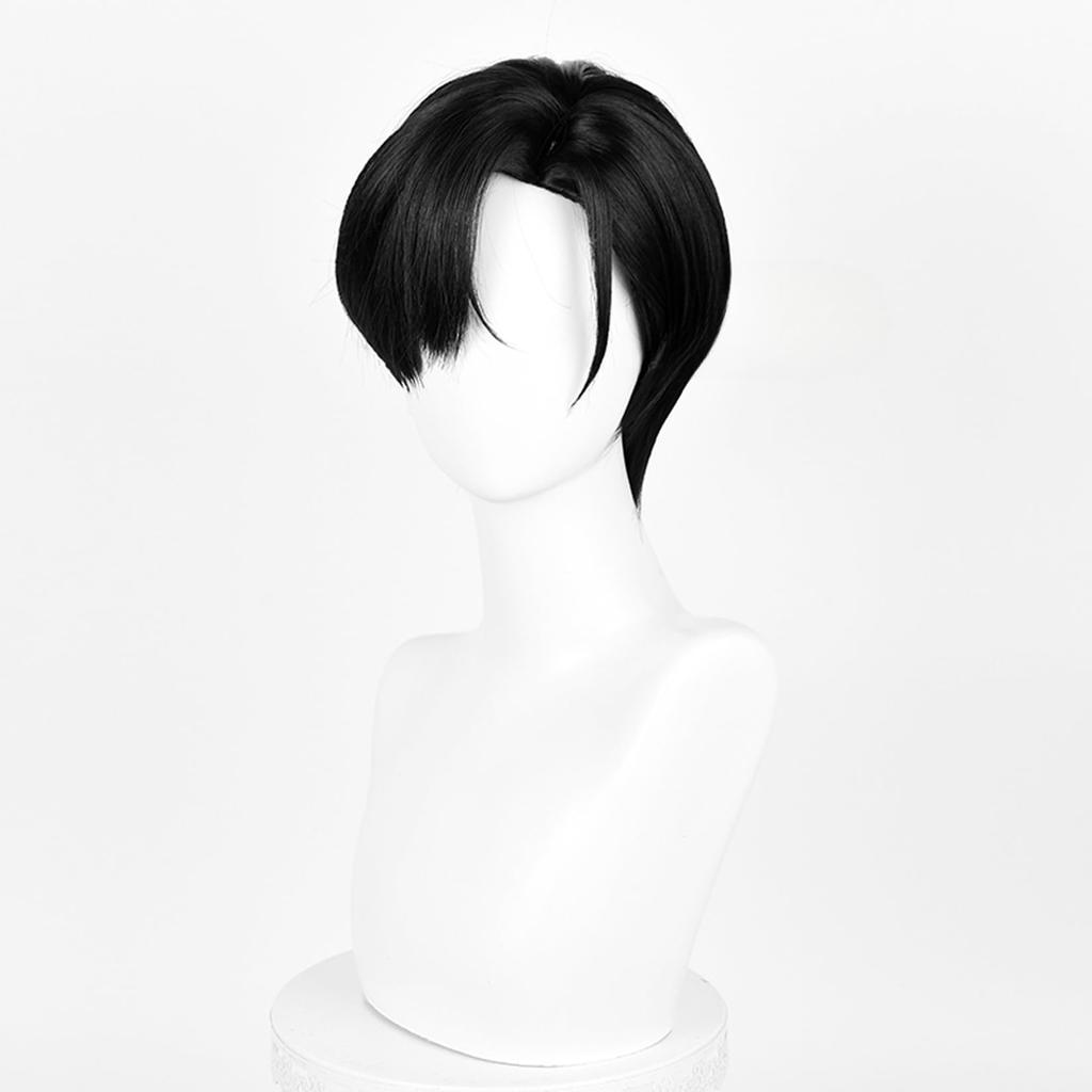LAOBAO Ivan IVAN Cosplay Black Short Costume Halloween Cosplay Wig Wig, Hair, Heat-Resistant, Accessory, Costume, (Ivan IVAN)