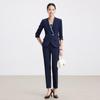 Women's Navy Blue Professional Business Suit Set