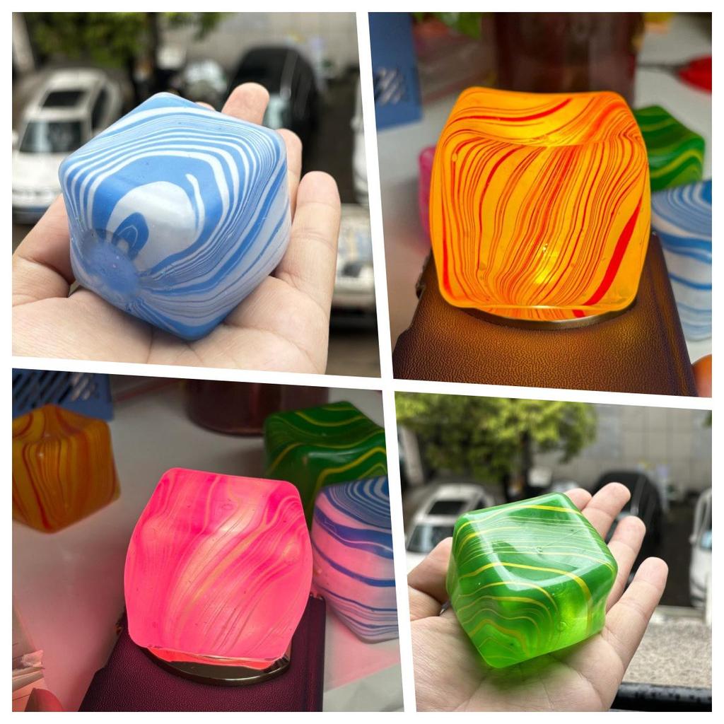 Cube de stress transfrontalier: Jouet Squishy à Rebond Lent pour la Décompression
