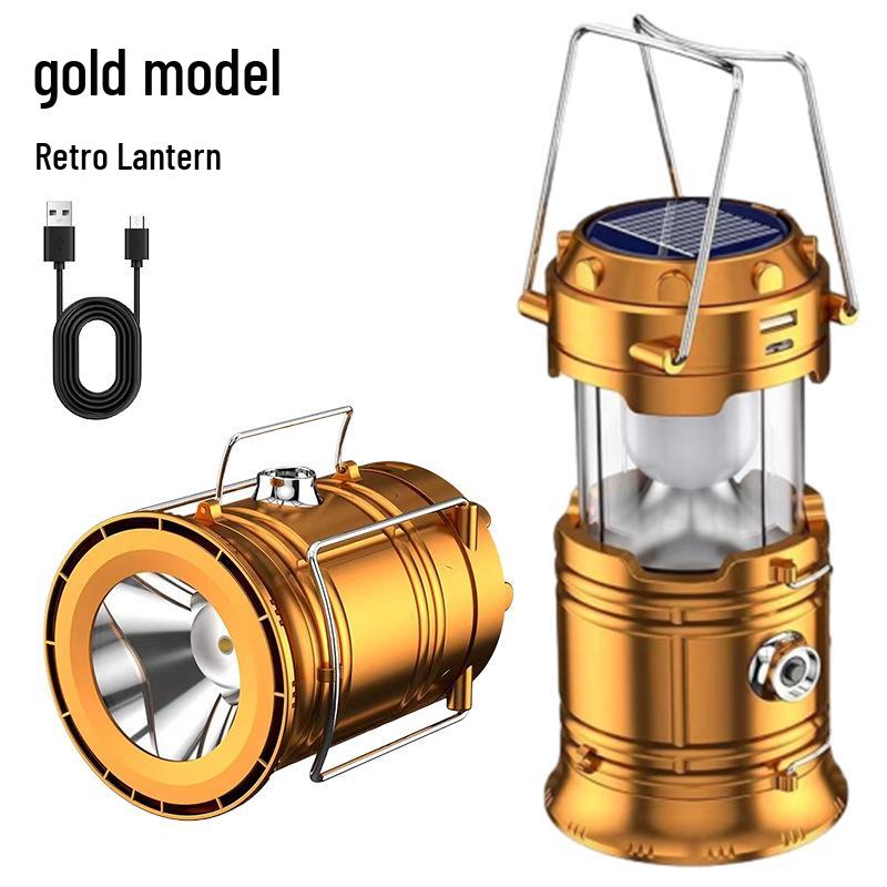 Solar-Powered Multifunctional Camping Lantern