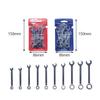 Precision Craftsmanship 10pcs Combination Spanner Set with Metric/SAE Wrenches