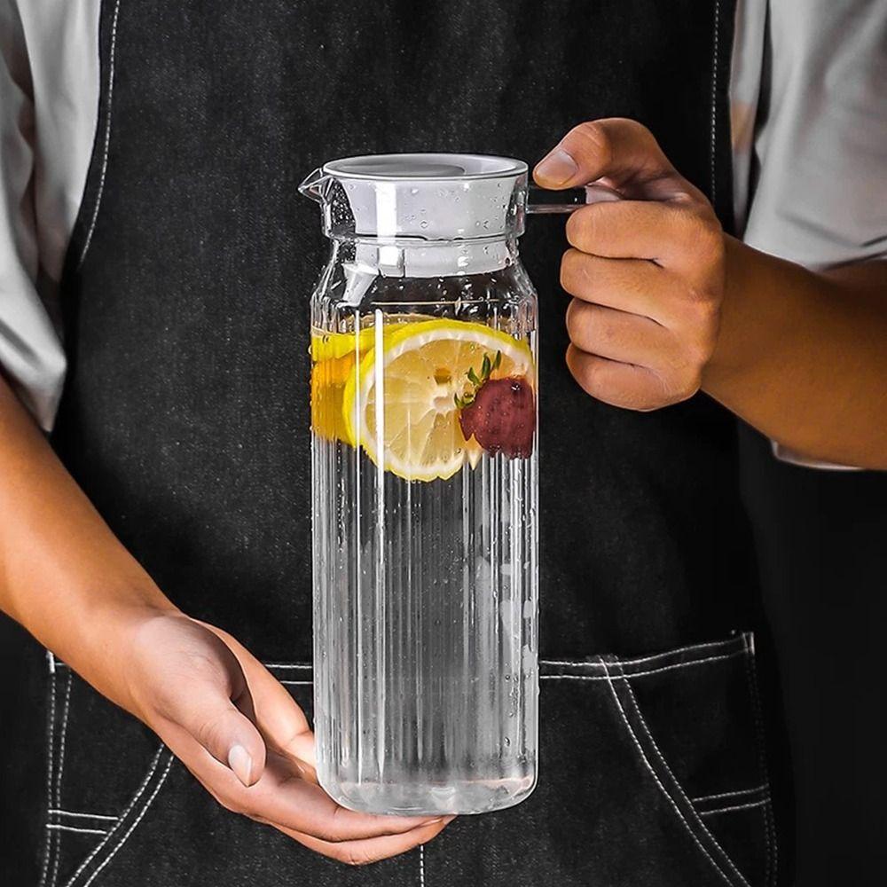 Large Capacity Juice Bottle Transparent Juice Cold Water Bottle New Water Pitcher