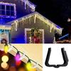 50pcs Plastic Christmas Light Clip For Roof Gutter And Eave Decoration Durable And Reliable Hanging Solution