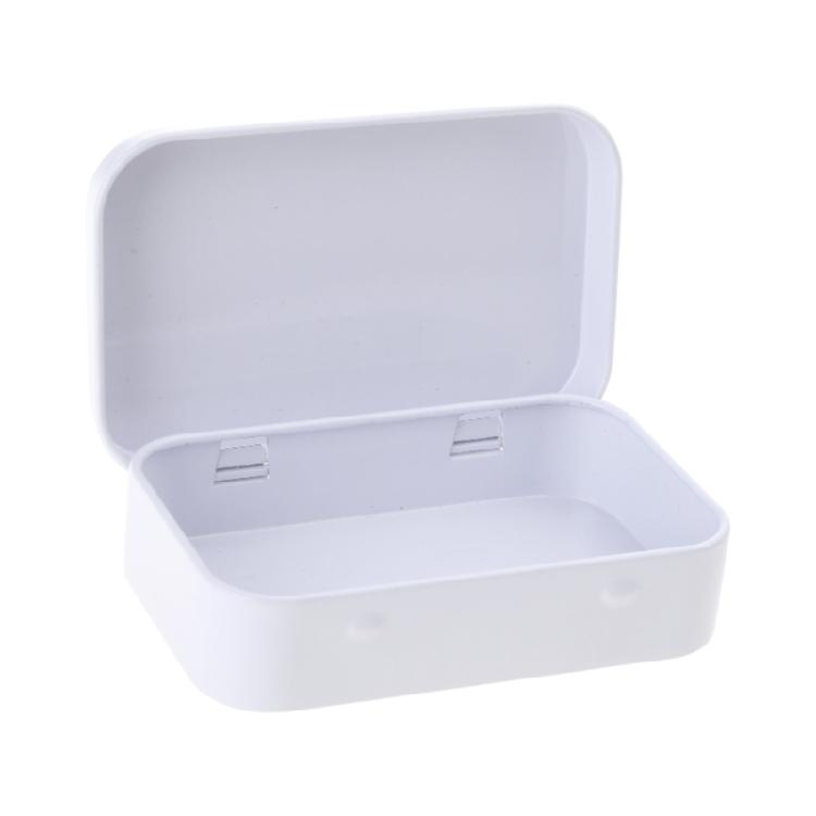 Convenient Small Metal Tins with Lid Tinplate Slide Cover Jewelry Organizer Case