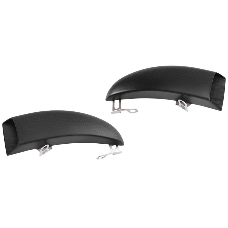 Motorcycle Brake Caliper Radiator Cover Carbon Fiber Replacement For Honda Kawasaki Carbon Fiber Pattern