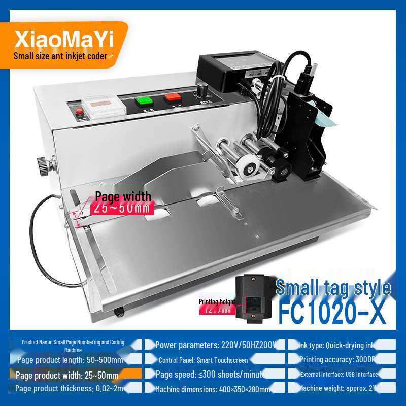 Compact Date & Label Sticker Coding Machine for Plastic Bags