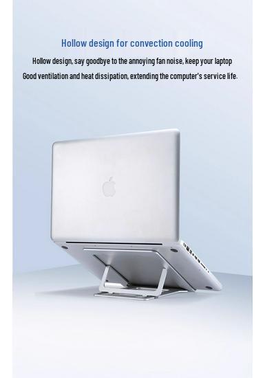 Aluminum Alloy Foldable Laptop Stand Holder for Office/Desktop