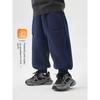 Boys' Fleece-Lined Sports Pants, Winter Thickened Trousers, 2025 New Children's Clothing, Autumn and Winter Kids' Winter Cotton Pants