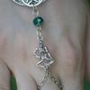 Pulsera de Luna Triple Diosa Luna Creciente Wicca Bruja Pentáculo Amuleto Joyería para Mujeres