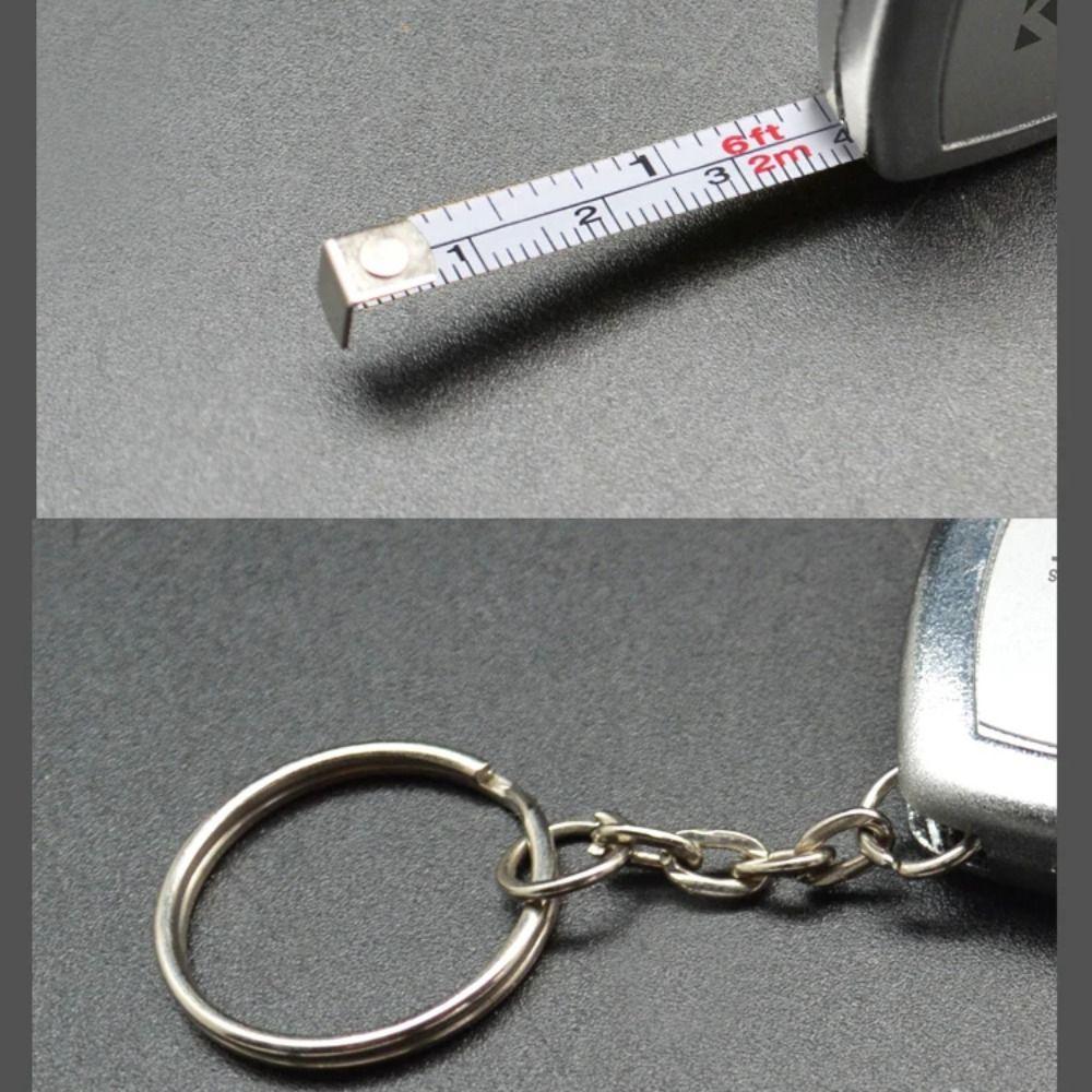 Portable 1m/3FT Tape Measure With Keychain Measuring Tool Steel Tape Wear-Resistant Drop-Resistant Carpentry Ruler