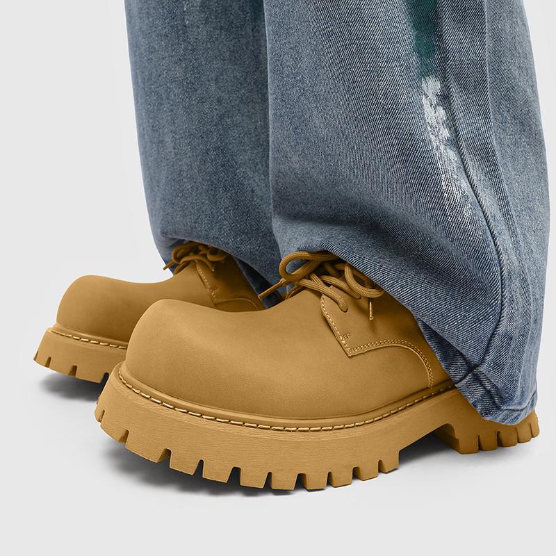 Fashion Thick soled casual men's shoes Designers and minimalist styles Leisure Business Daily work or office Derby Youth Shoes 38-46