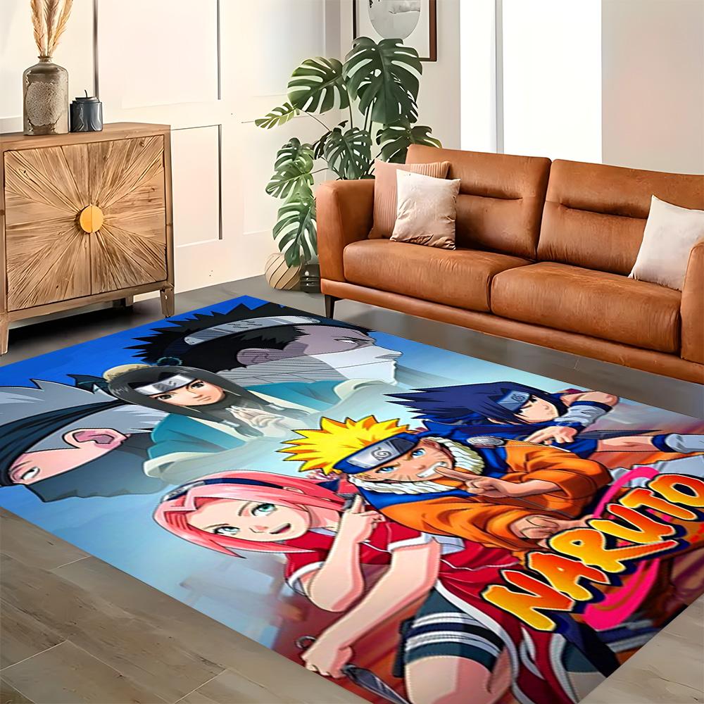 Naruto Team Seven Adventure rug for living rooms, bedrooms, home décor, and as gifts.