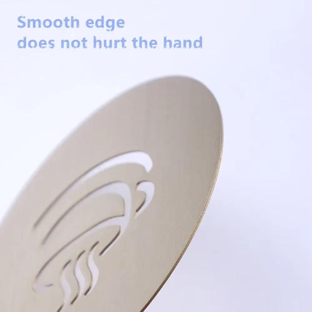 Stainless Steel Coffee Stencil Latte Cappuccino Decorating Stencils Cake Cookie Spray Paint Art Baking Mold For Barista Template