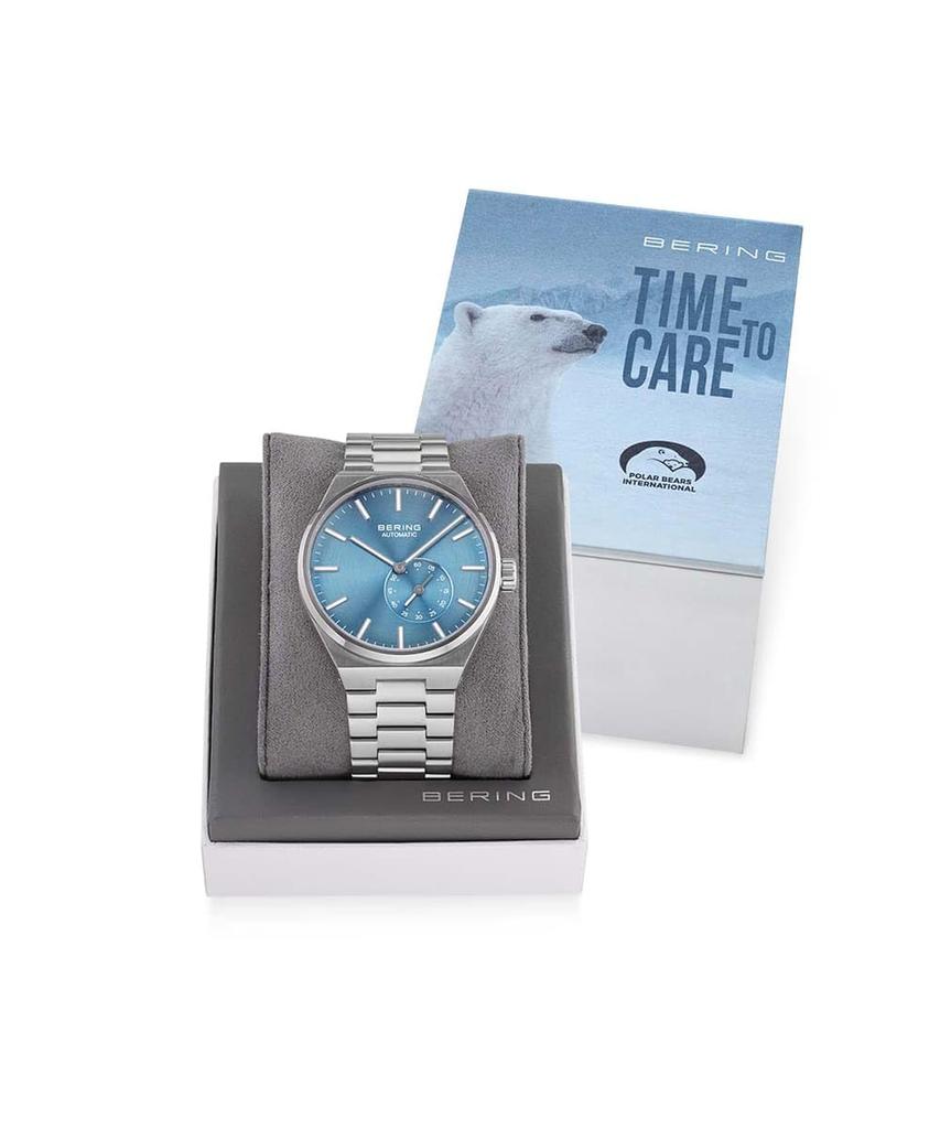BERING Automatic Polar Bear Charity Durable Sapphire [Authorized Import] Men's Watch, Model, Crystal, Long-Term Warranty, 19441-charity