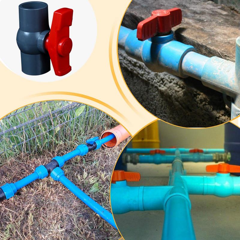 Shut-Off Ball Valve Multipurpose PVC Control Valve Slip Socket Ball Valve Effective Full Ball Valve Pipe Fittings For Home