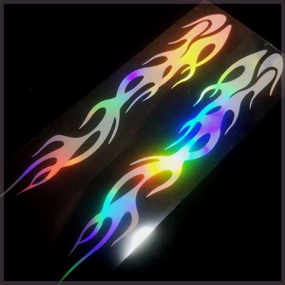 Autocolant Flacără Curcubeu Autocolante Decorative Pentru Mașini Motociclete Biciclete Electrice Decalcomanii Flacără Colorate Decor Vehicul