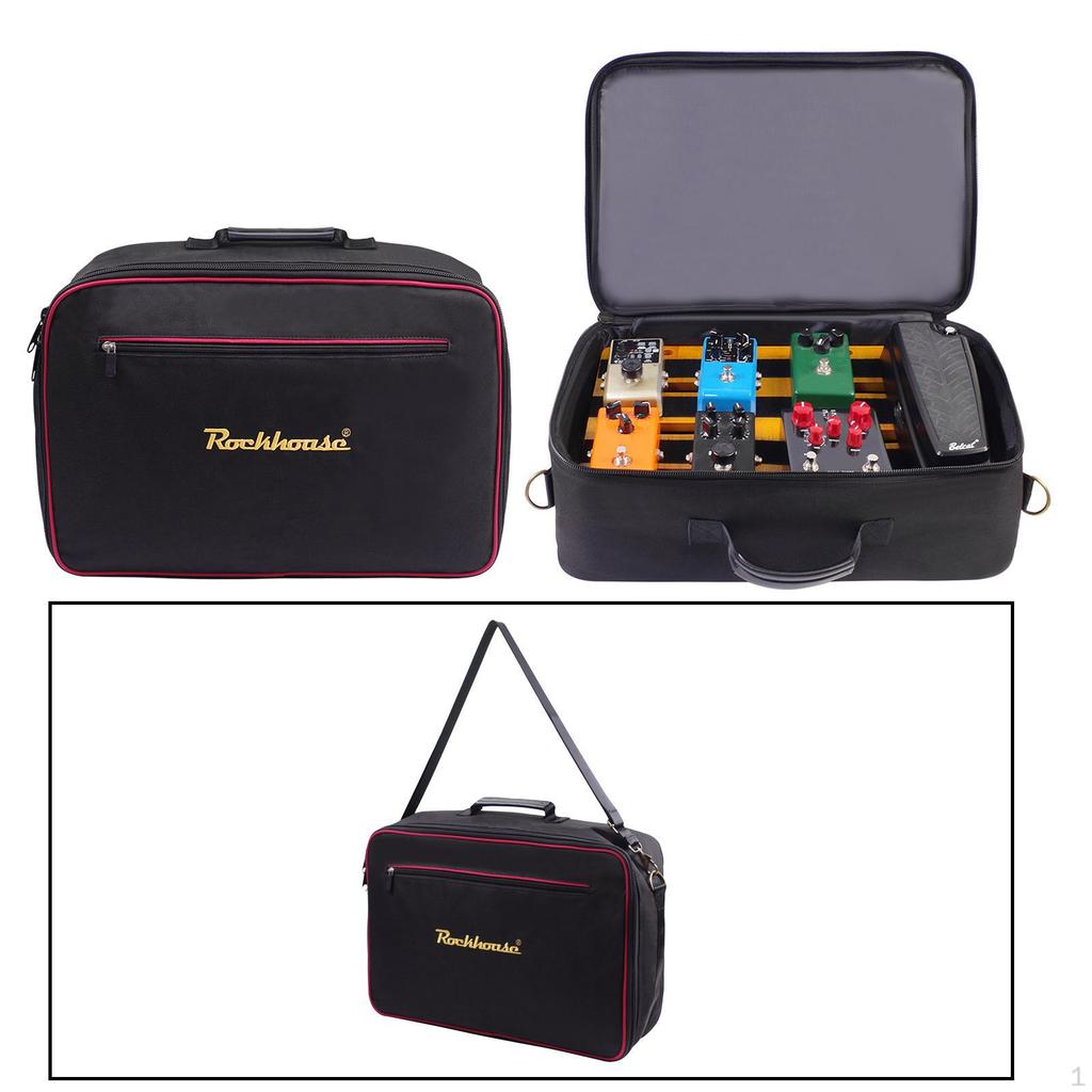 Guitar Pedal Board case Portable Travel Bag, Lightweight Durable Adjustable Utility Carrying