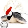 Flying Bird Cat Toy Interactive Bird Cat Toy Touch Activated Chirping Simulated Rechargeable Plush For Training Enrichment