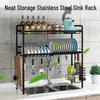 Miflame Stainless Steel Kitchen Sink Dish Drying Rack