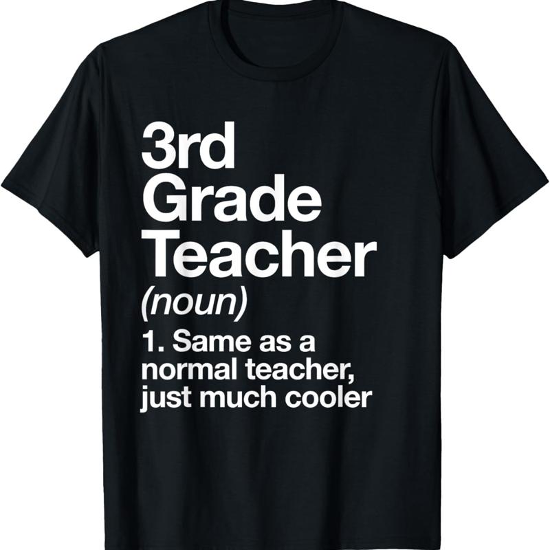 3rd Grade Teacher Definition Funny Back To School First Day T Shirt