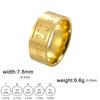 Dawapara Pi Symbol Ring Greek Letter Pi Stainless Steel Wedding Band Mathematical Jewelry Math Lovers Birthday Gifts