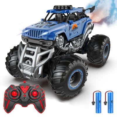 Püskürtme Fonksiyonlu ve LED'li Uzaktan Kumandalı RC Jeep Araba Popüler Oyuncak Erkek Çocuklar İçin Harika Bir Noel Hediyesi Arazi Çocukları, Işıklar, Araba,